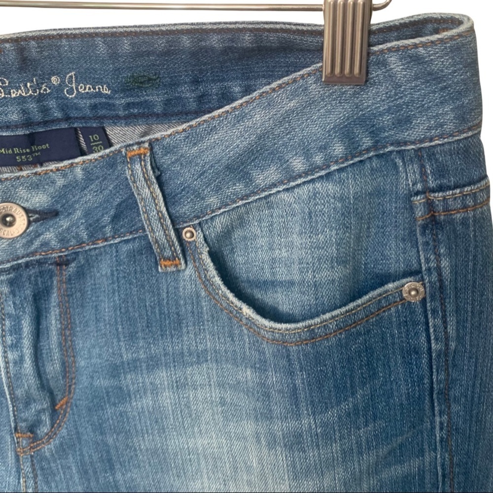 NWT LEVI’S Eco 553 Mid-Rise Boot Cut Jeans Size 10/30 - Picture 9 of 12